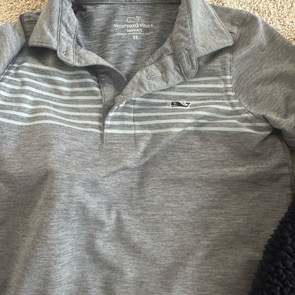 Vineyard Vines Gray Striped Men's Shirt